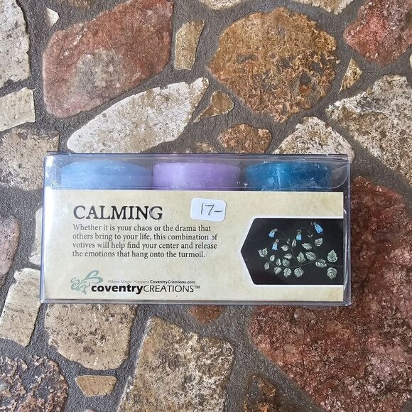 Coventry Creations Calming Blessed Herbal Candles Blessing Kit New w/ Minor Wear - Picture 2 of 6
